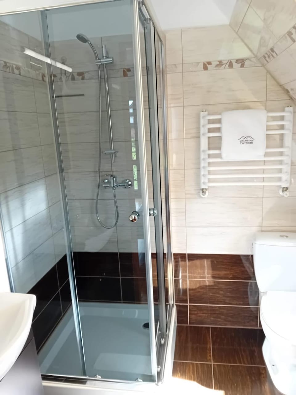 Shower, Toilet, Bathroom, towels