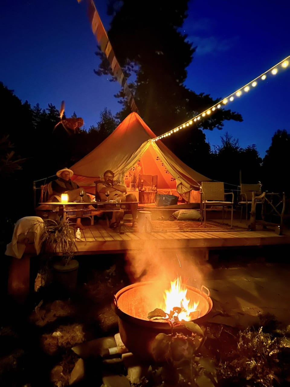 Night, Natural landscape, BBQ facilities