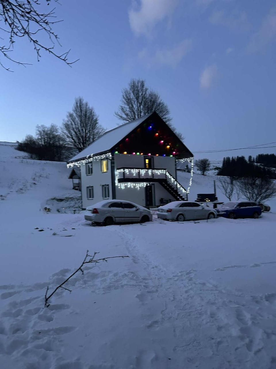 Property building, Natural landscape, Winter