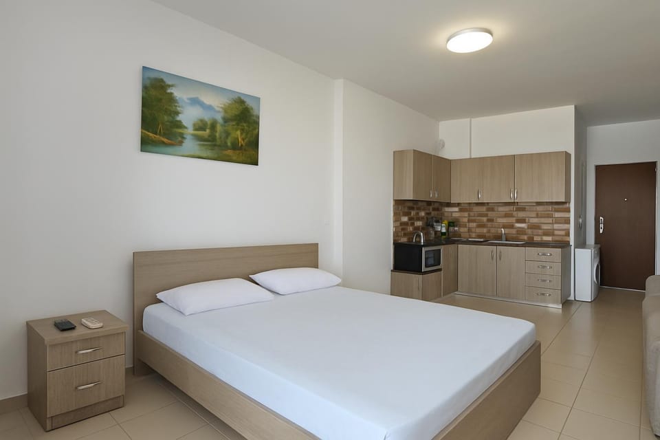 Bed, Kitchen or kitchenette, Photo of the whole room