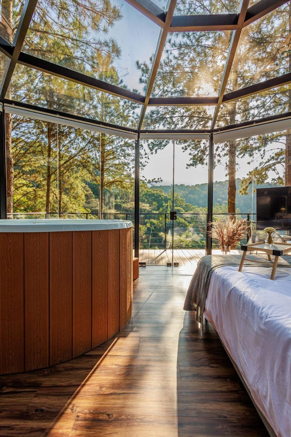 Maravilhosa Cabana de Vidro de Luxo na Natureza Chalet in Pomerode