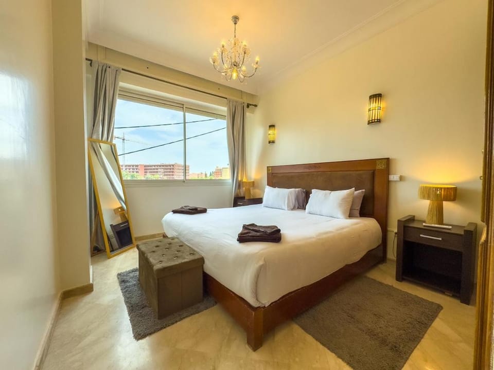 Elegant 2-BR, Pool And Parking Hivernage Centre Apartment in Marrakesh