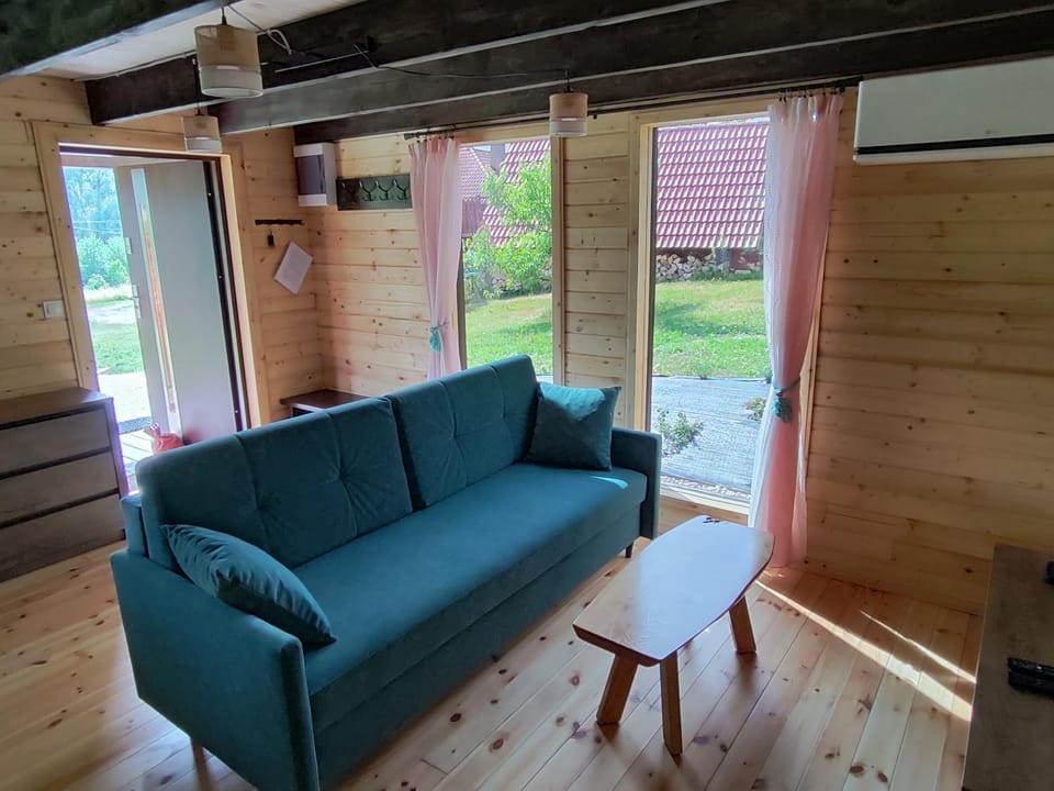 Living room, Seating area, Garden view, Garden view, air conditioner