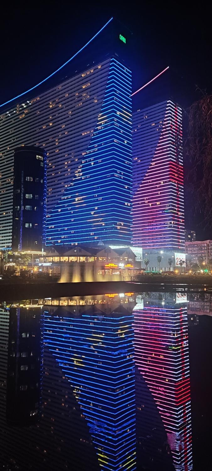 Property building, Night, City view