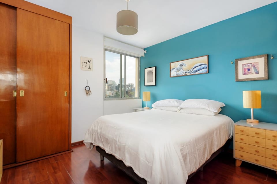 Bed, Photo of the whole room, Bedroom, wardrobe