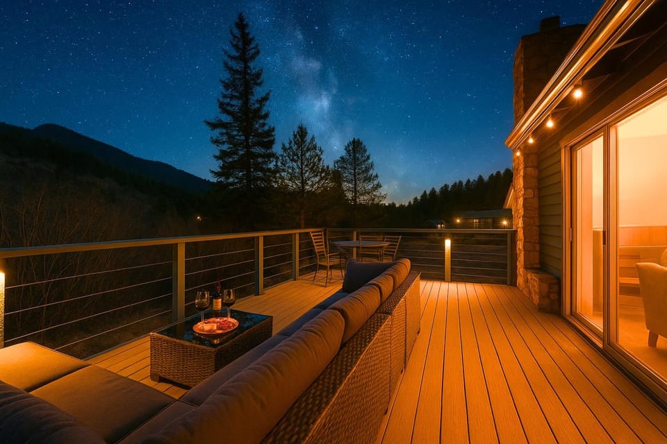 Right on the River! Mtn Cabin w Deck & Fireplace Cabin in Bailey