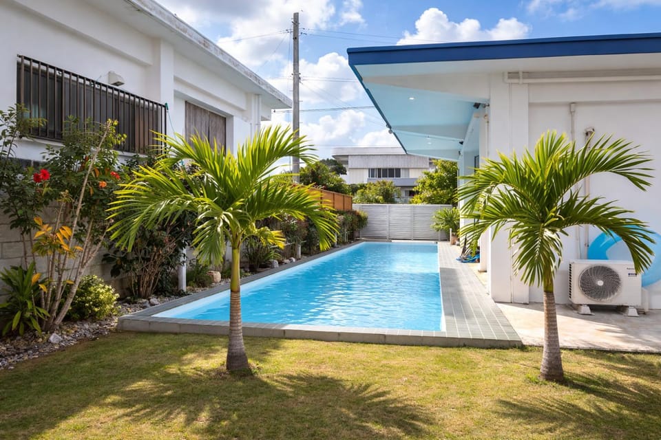 Day, Garden, Swimming pool