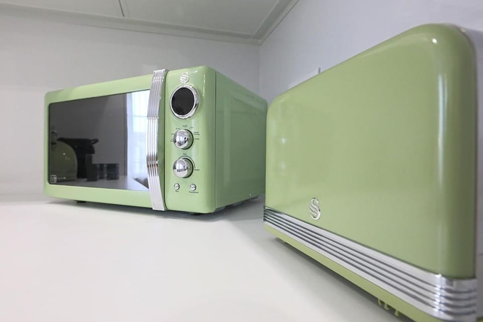 microwave, toaster