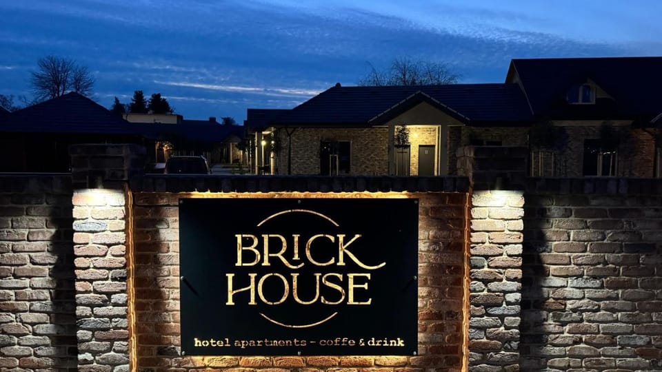 Property building, Night, Property logo or sign