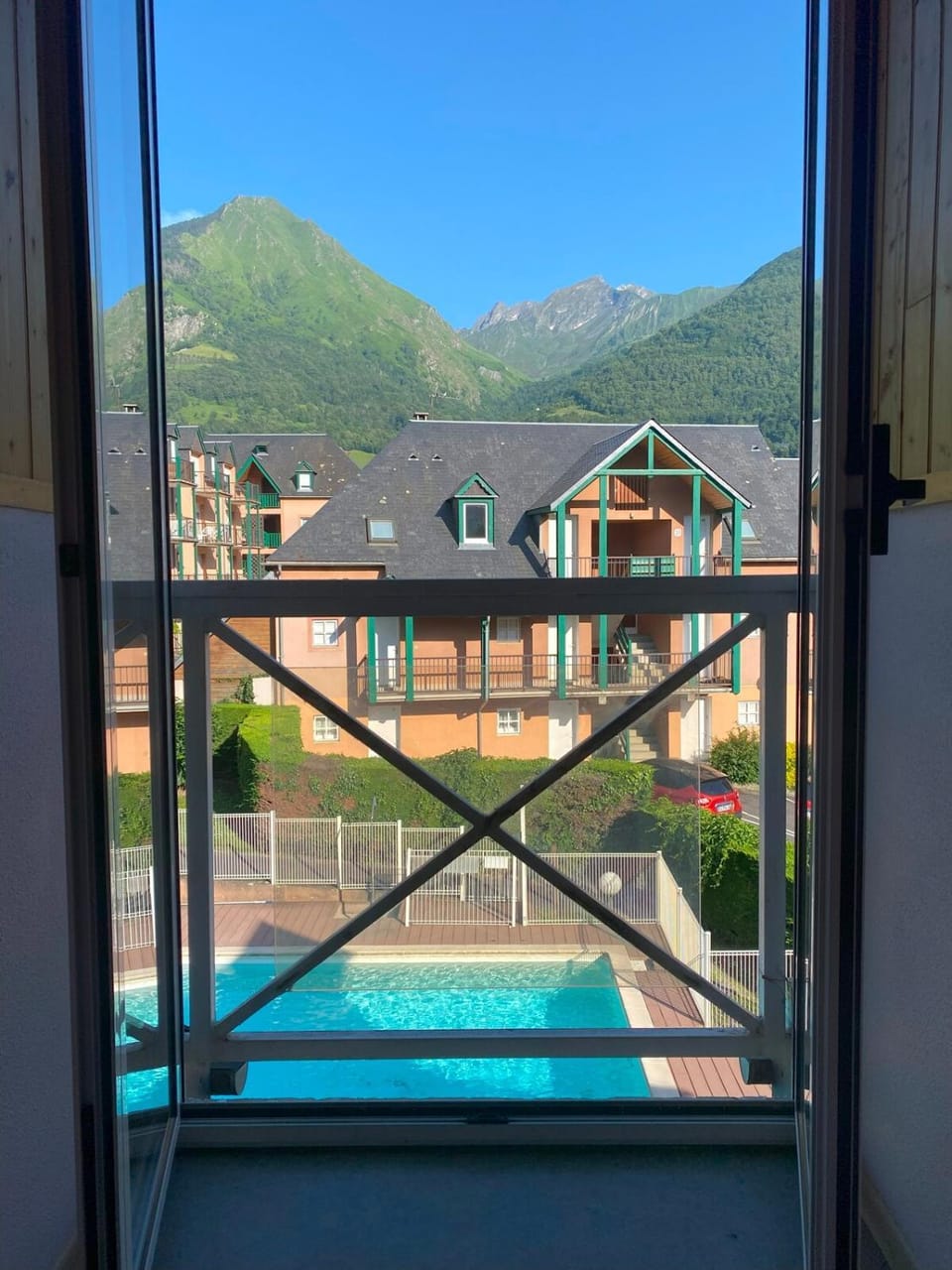 Natural landscape, Mountain view, Pool view