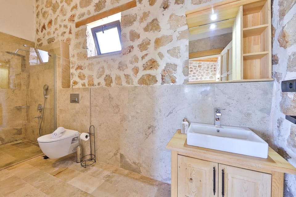 Amazing 1BR Stone Villa with Pool & Terrace House in Antalya Province