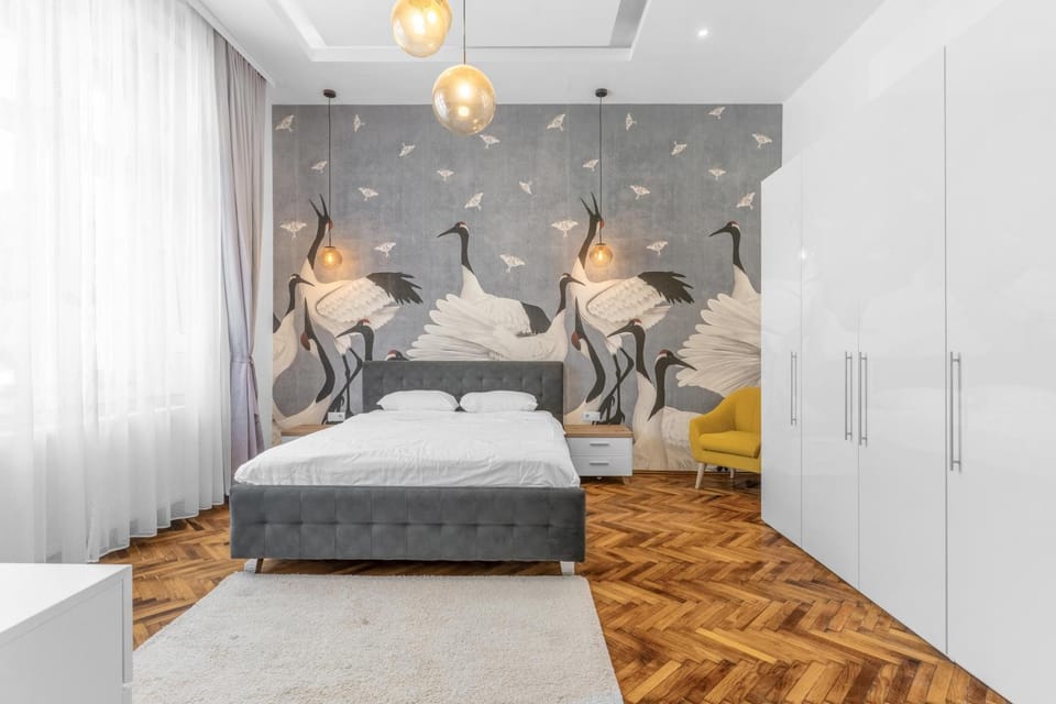 Bed, Photo of the whole room, Bedroom, wardrobe