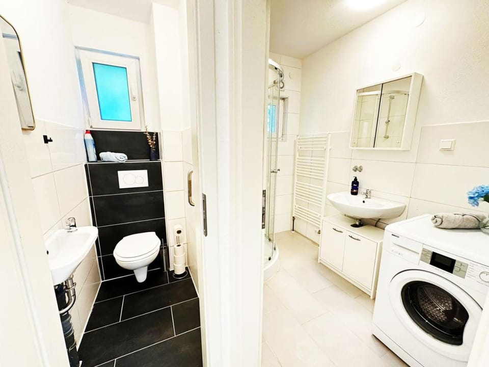 Toilet, Bathroom, washing machine