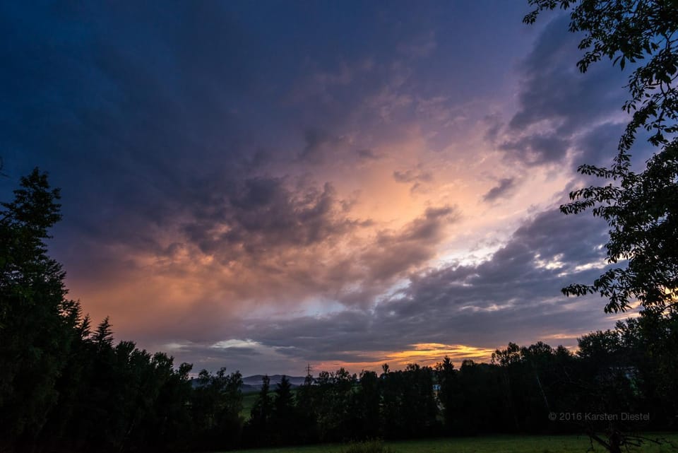 Natural landscape, Sunset