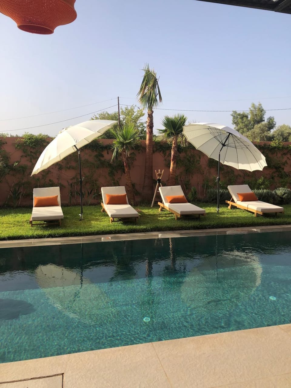 Pool view, Swimming pool, sunbed