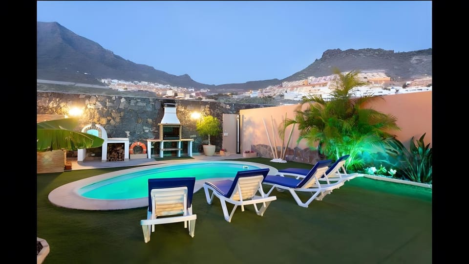 Property building, Living room, Swimming pool
