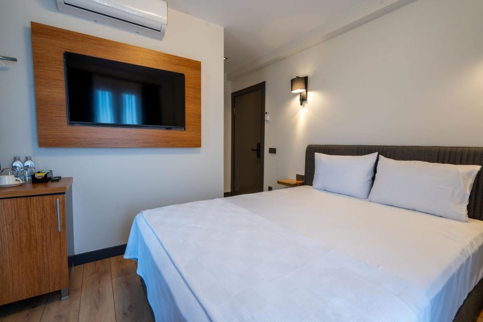 Bed, TV and multimedia, air conditioner