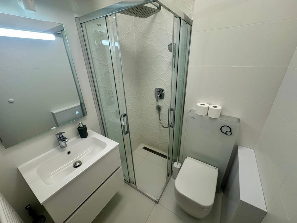Shower, Toilet, Bathroom, towels