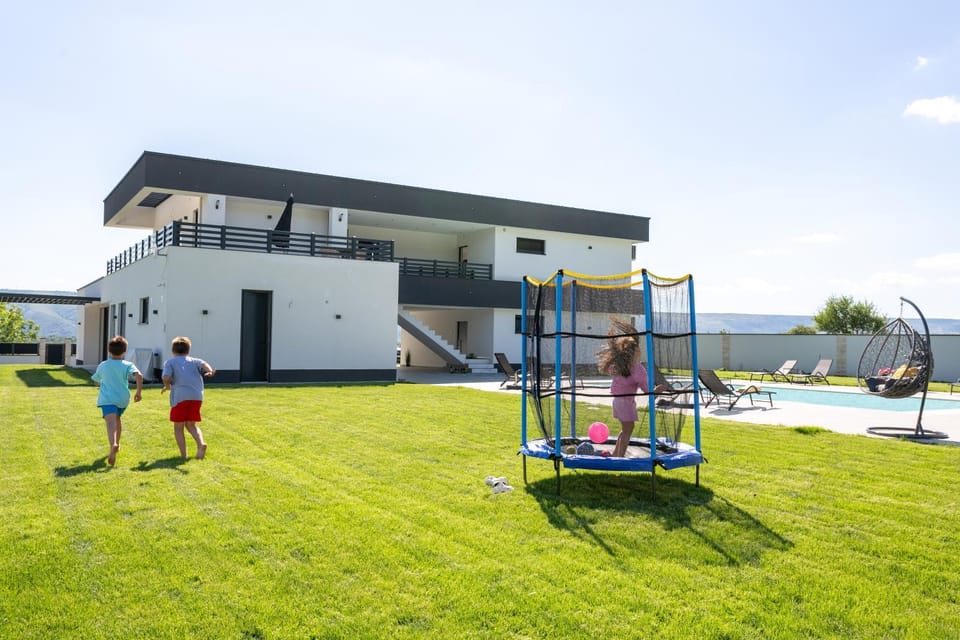 Property building, Natural landscape, Children play ground, Swimming pool, sunbed