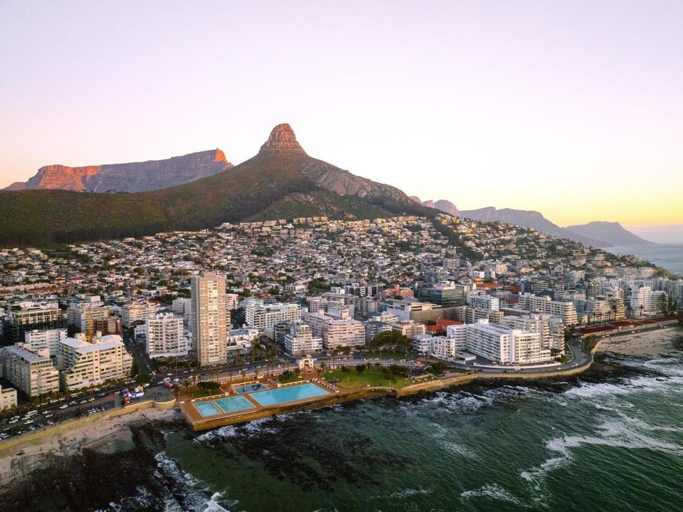 Nearby landmark, Day, Natural landscape, Bird's eye view, Beach, City view, Mountain view, Sea view