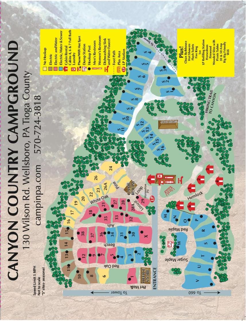 Primitive Camp Sites House in Pennsylvania