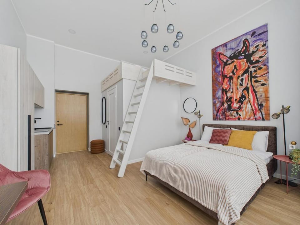 Ground-Floor Loft Studio in Old Town Apartment in Riga