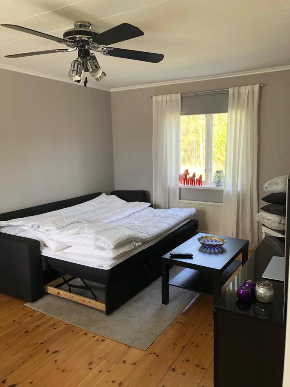 Bed, Living room, Photo of the whole room