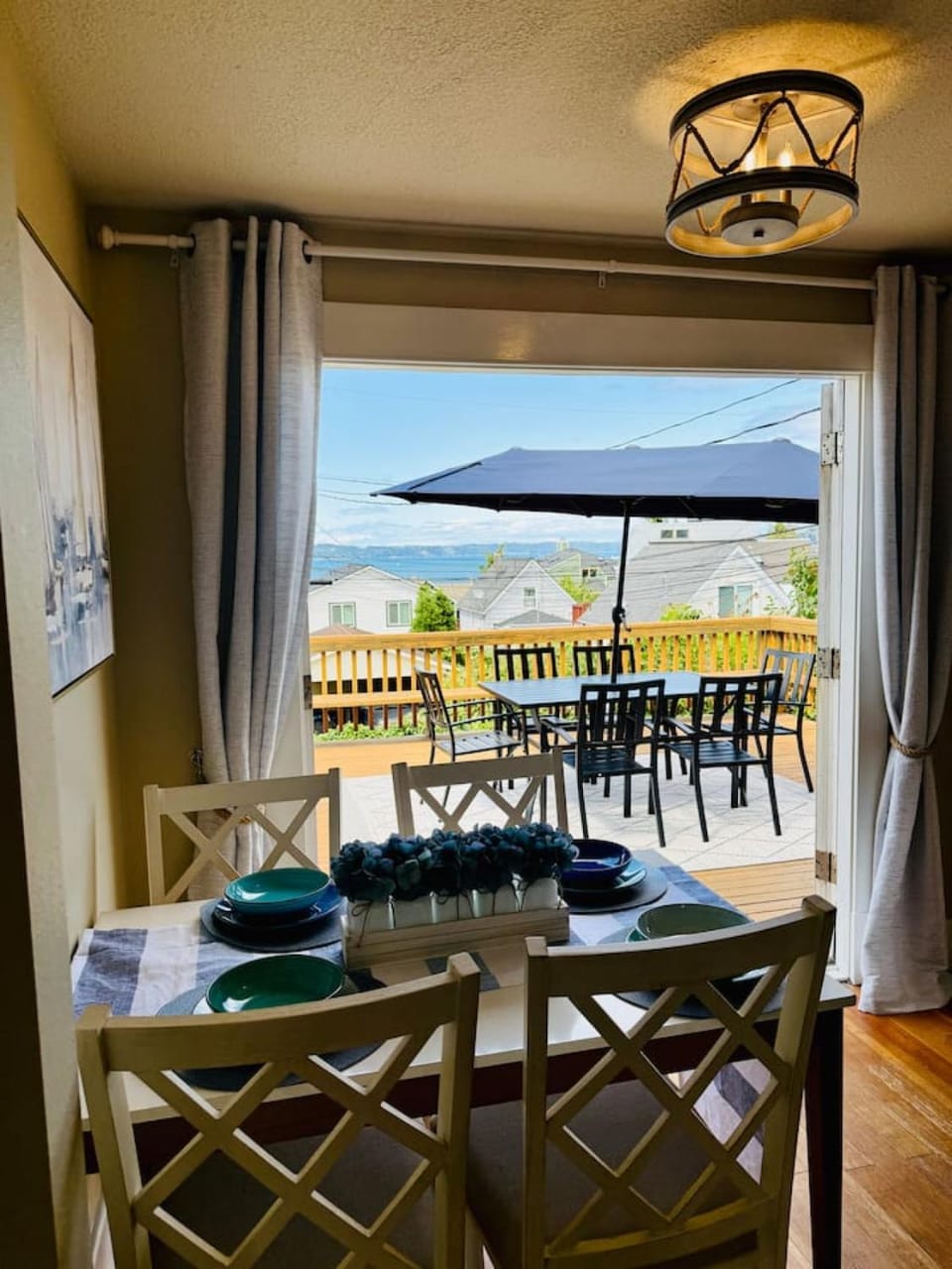 Patio, Day, Natural landscape, View (from property/room), Living room, Seating area, Dining area, Mountain view, Sea view