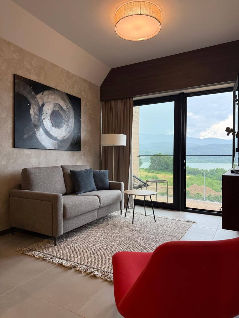 Natural landscape, Seating area, Lake view, Mountain view, Mountain view