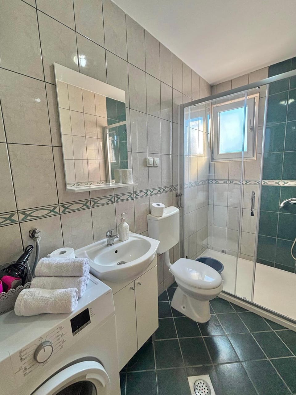 Bathroom, hair dryier