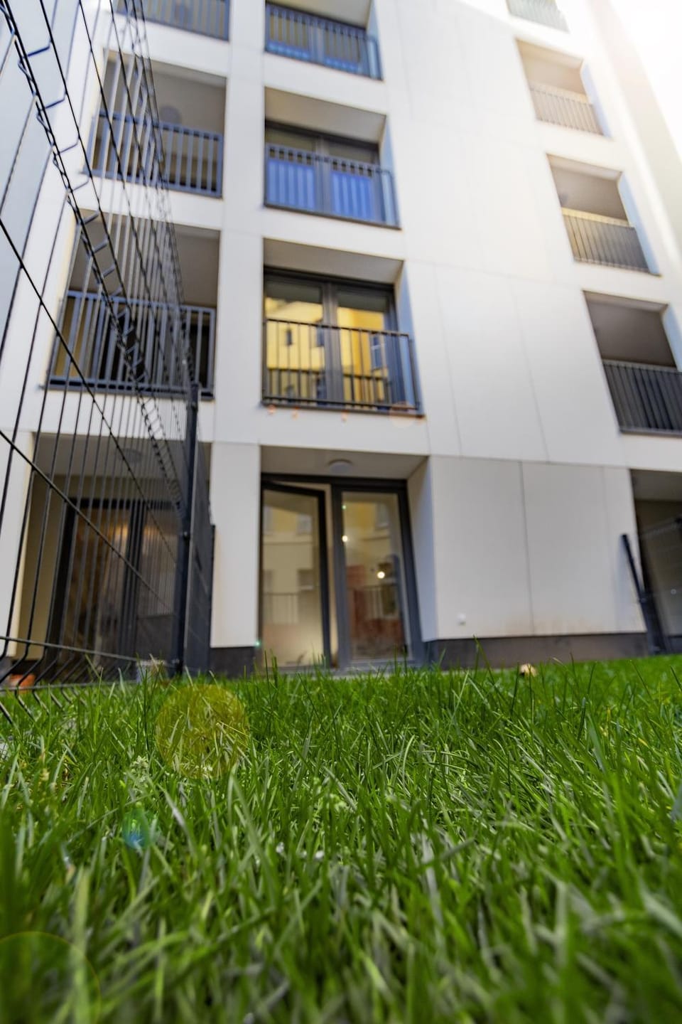 Property building, Summer, Garden
