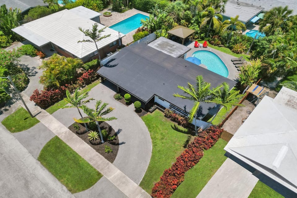 Day, Bird's eye view, Garden, Garden view, Pool view, Swimming pool, sunbed