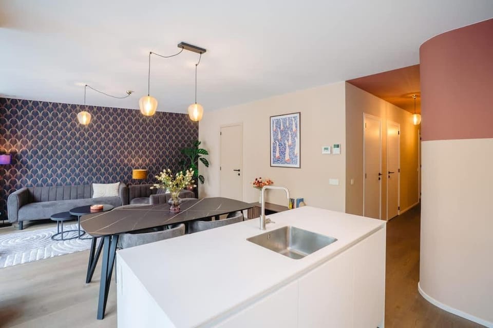 Luxury Apartment with 2 Patios by Beach Apartment in Ostend