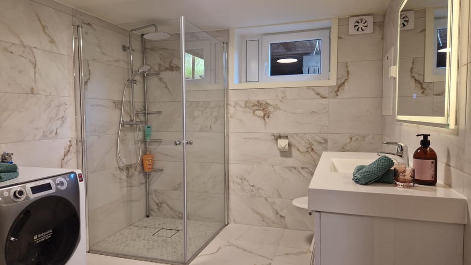 Shower, Bathroom, washing machine