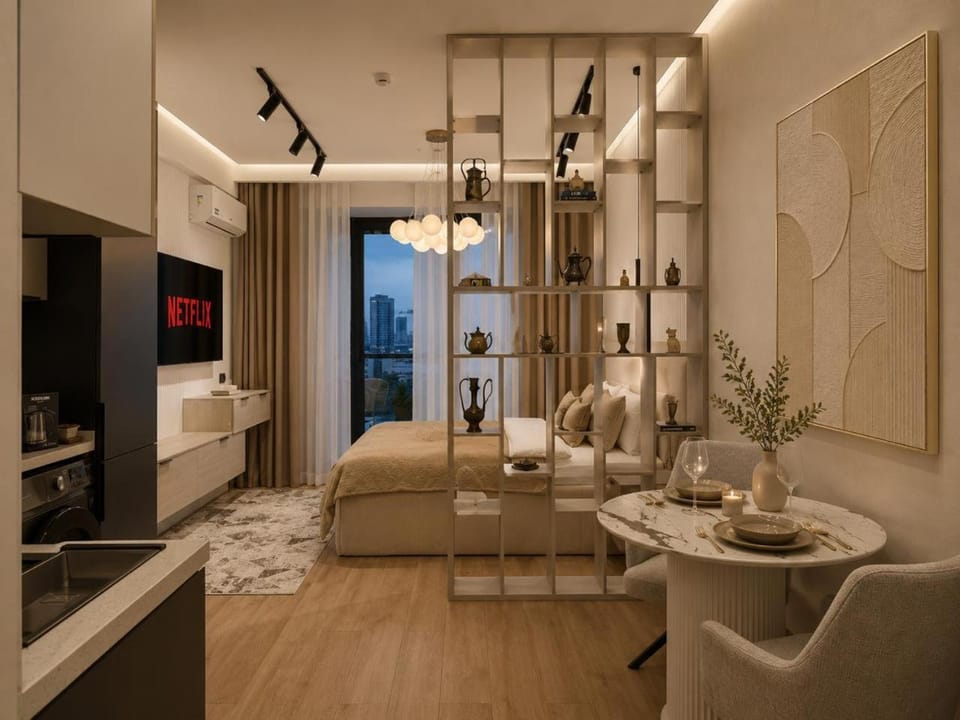 U-Tower Studio Panoramic View of Tashkent City Apartment in Europe