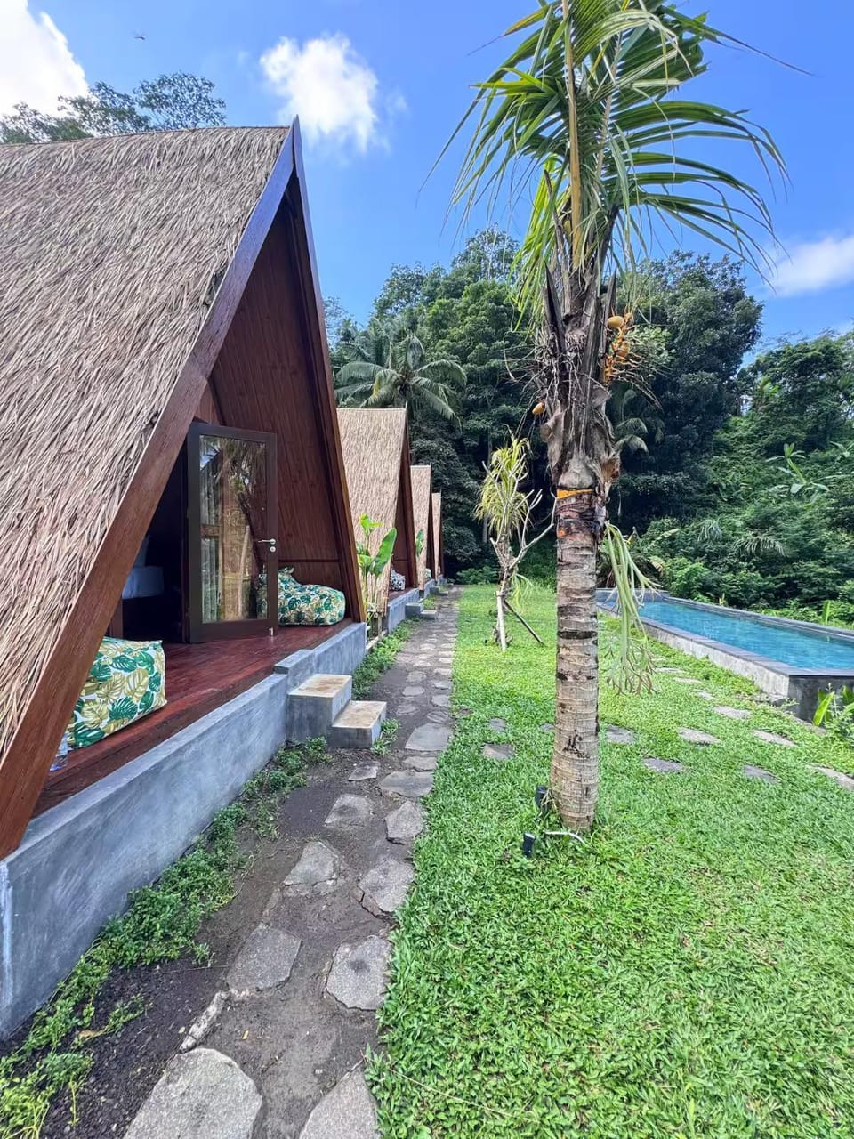 Property building, Day, Garden, Garden, Garden view, Pool view, Swimming pool