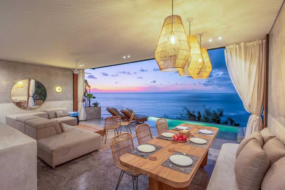 Living room, Seating area, Sea view