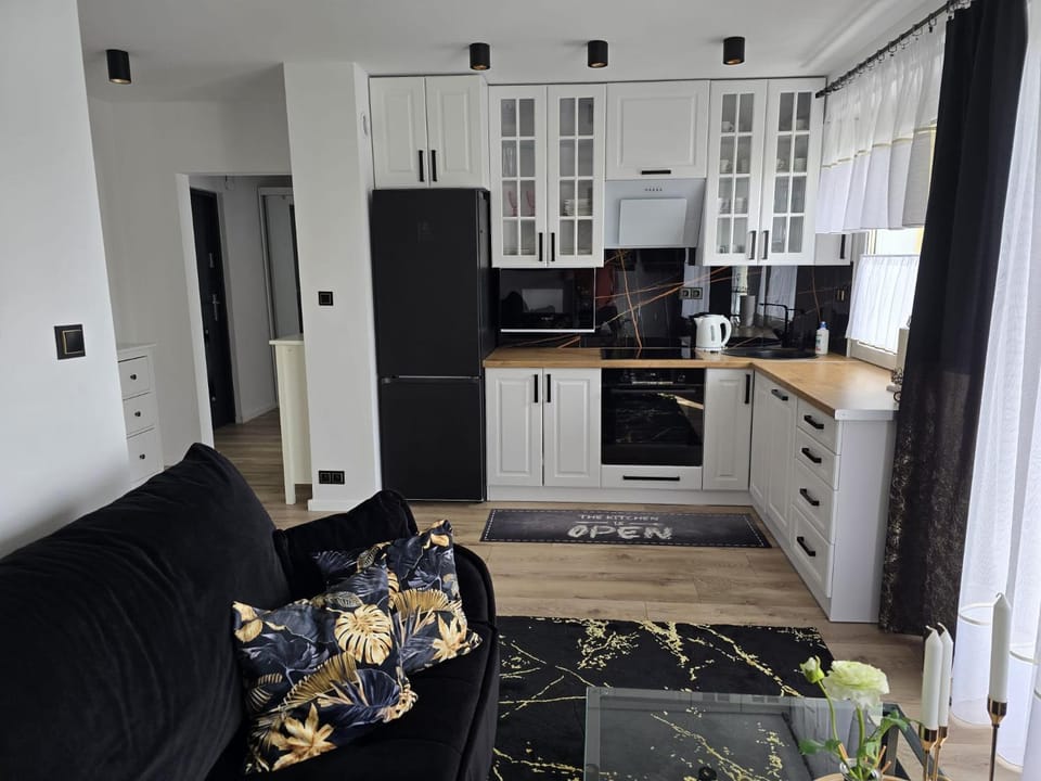 Kitchen or kitchenette, Dining area, dishwasher, stove, toaster