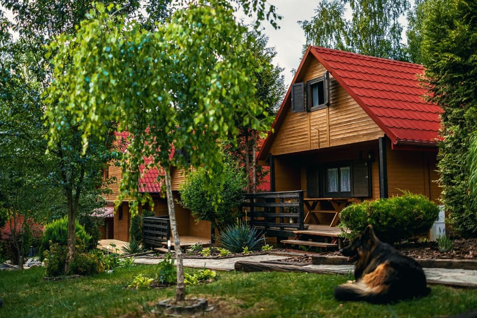 Property building, Spring, Garden view