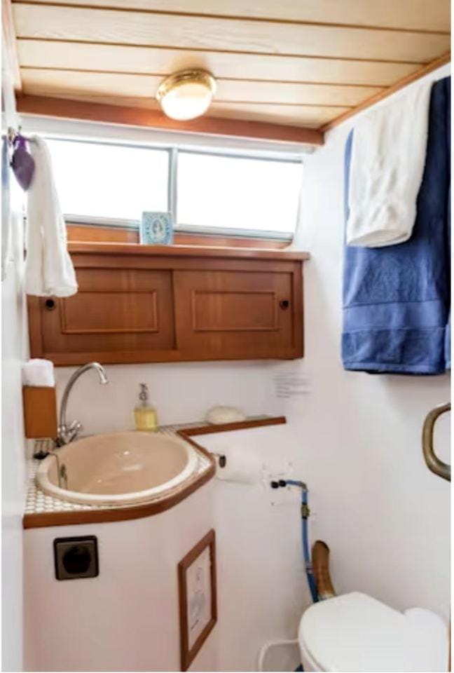 Experience the Magic of Sleeping Your Own Private Yacht in Damariscotta, Maine Docked boat in Damariscotta