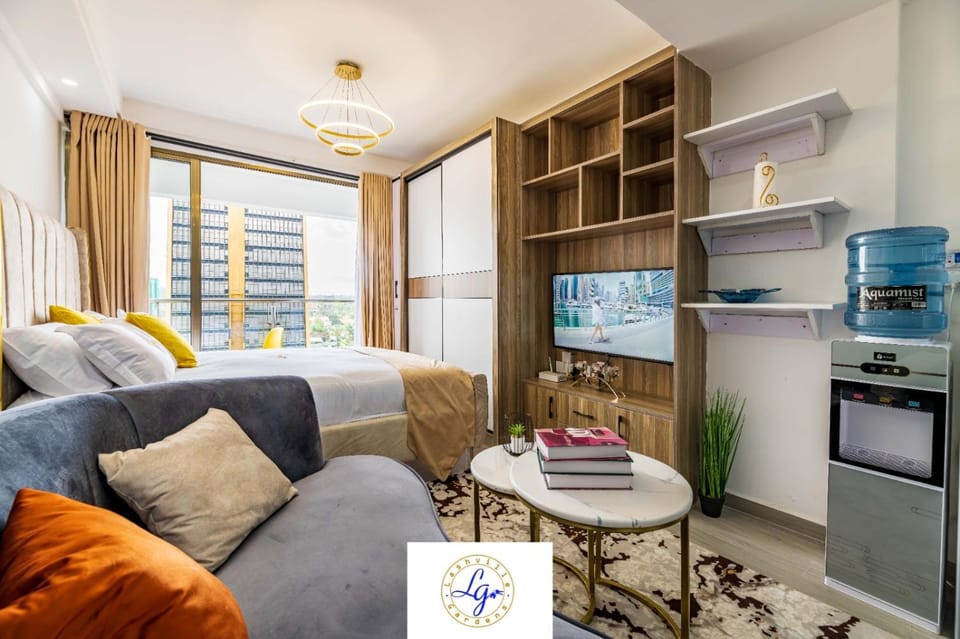 classy studio apartment in kilimani with fully equipped gym and balcony which breathtaking city views Apartment in Nairobi