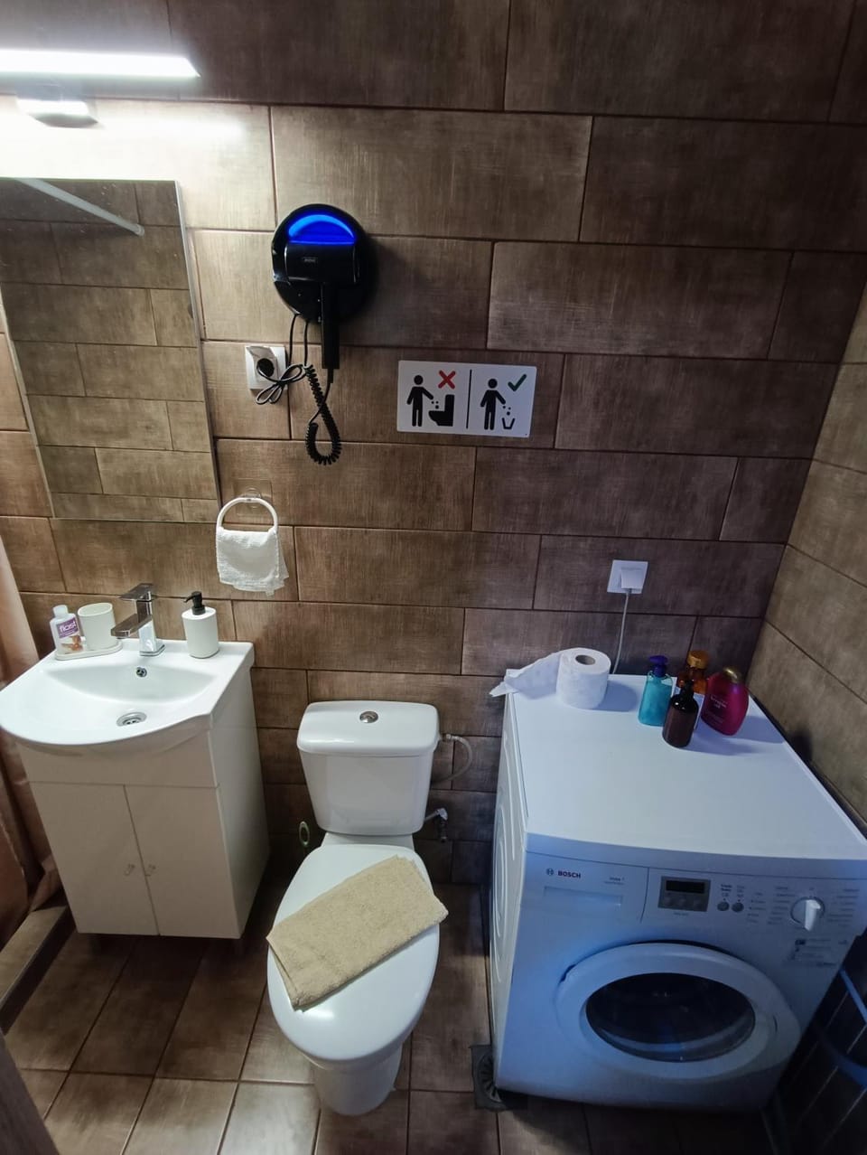 Toilet, Bathroom, washing machine