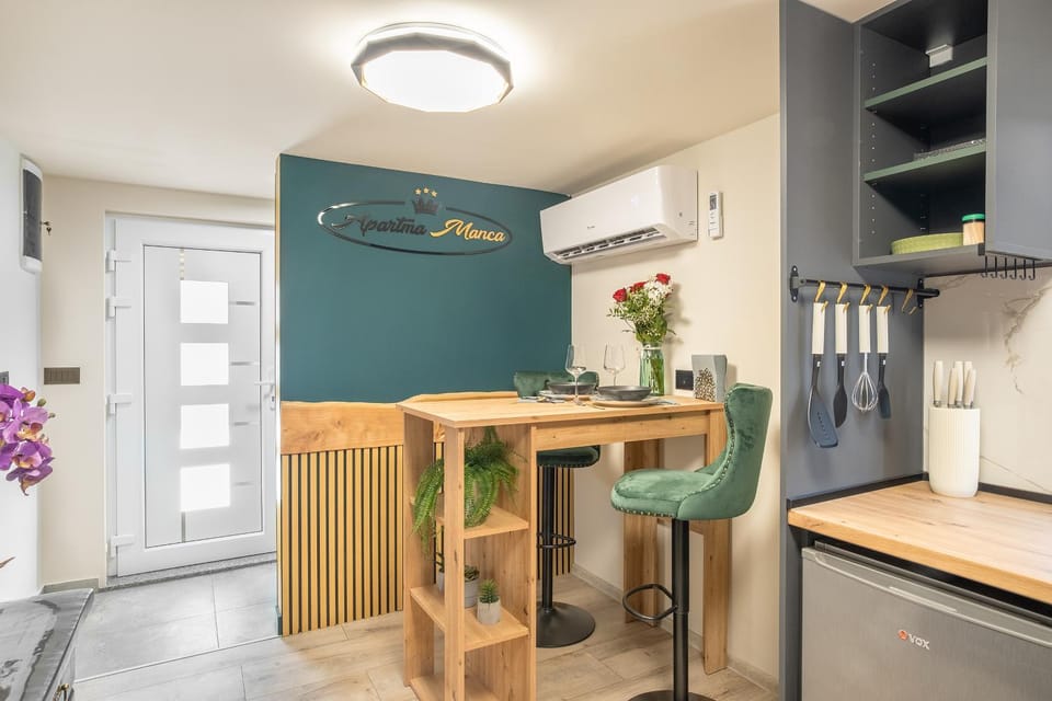 Dining area, air conditioner