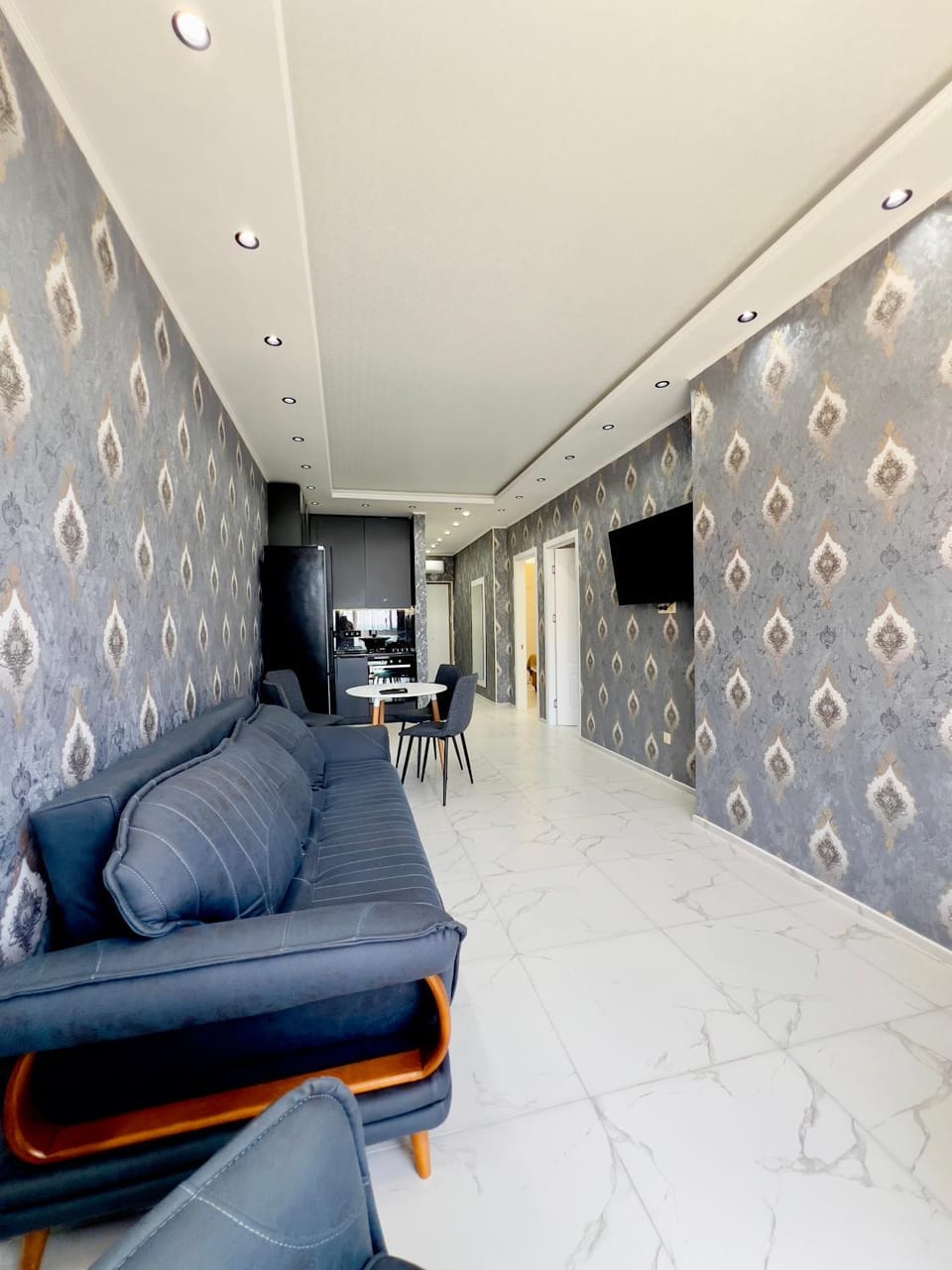 Квартира с 2-мя спальнями и видом на море в новом комплексе Next White Apartment in Batumi