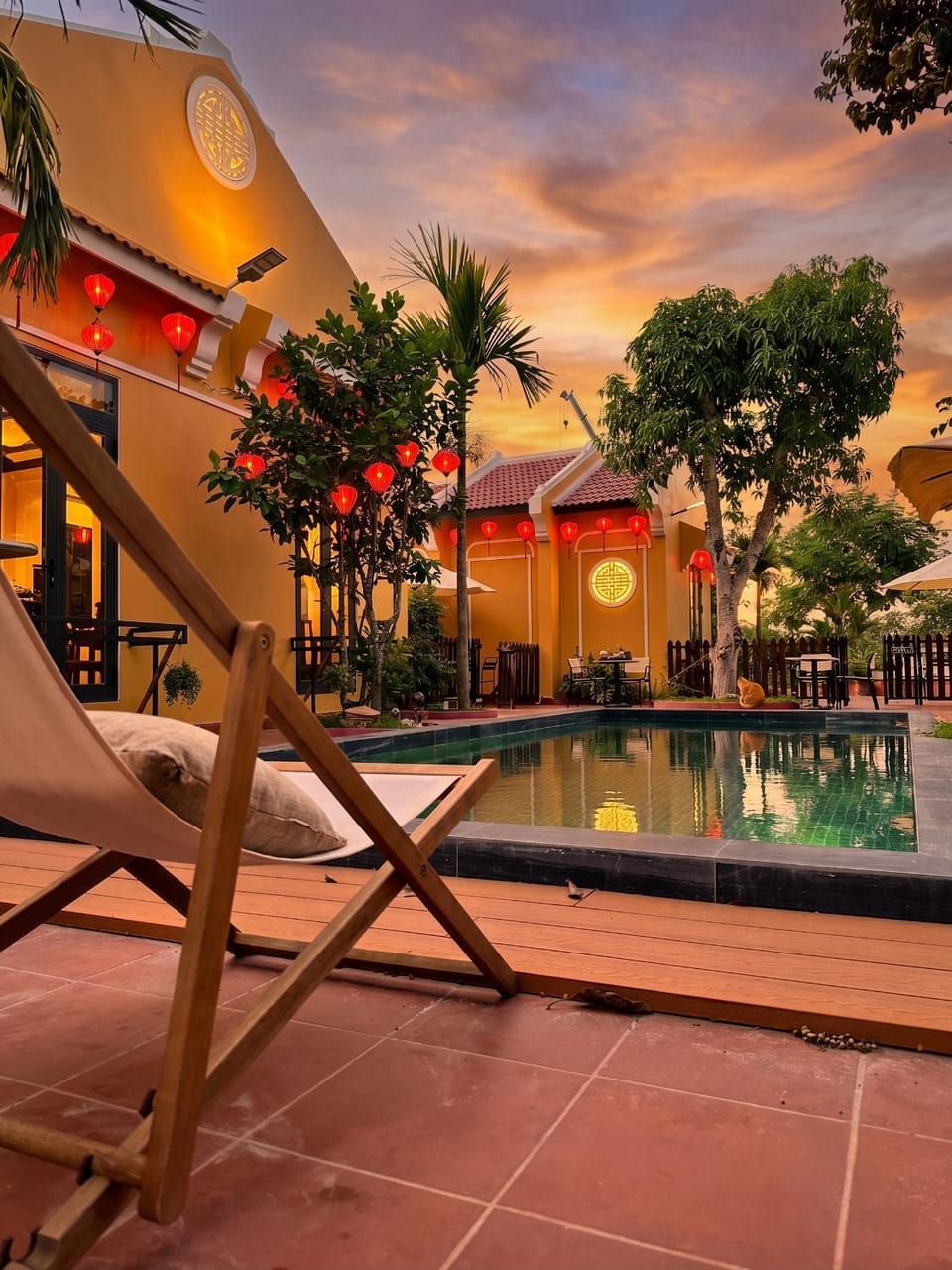 Patio, Day, Natural landscape, Pool view, Swimming pool