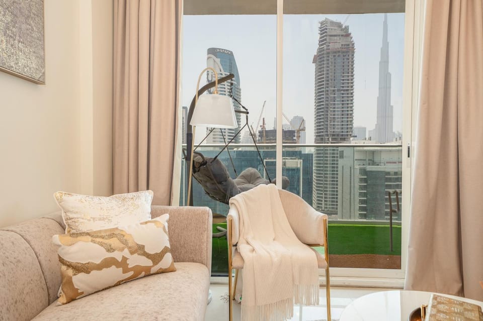 Living room, City view