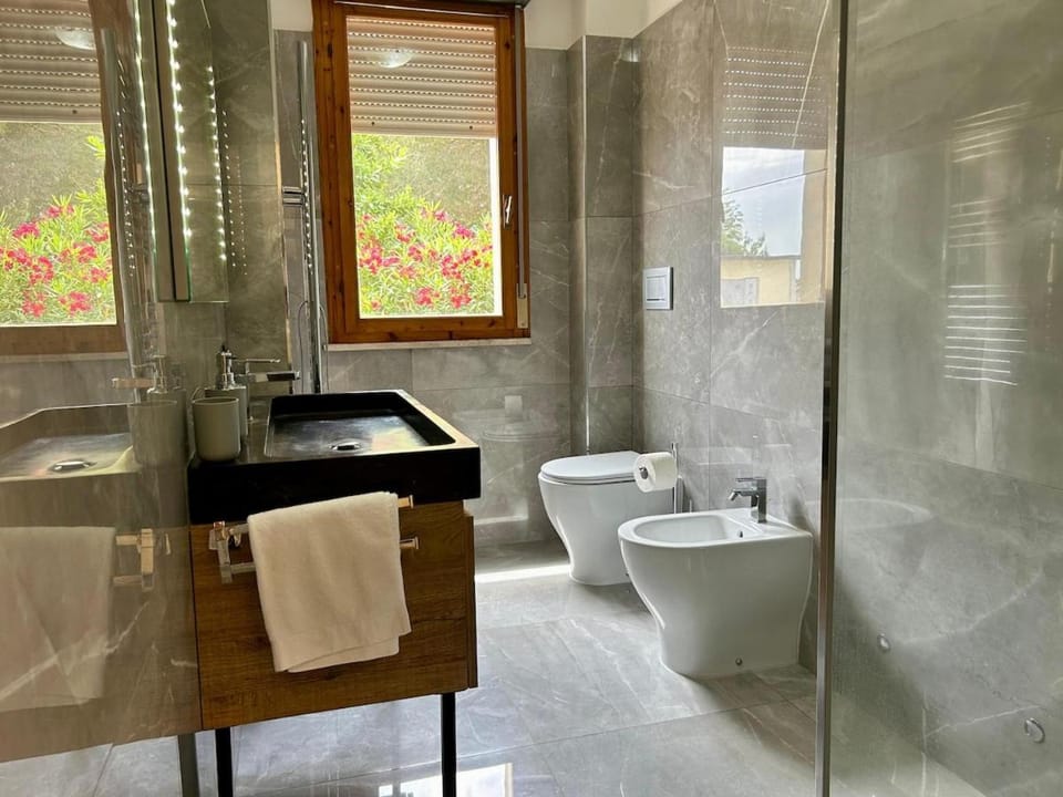 Shower, Toilet, Bathroom, bidet, towels