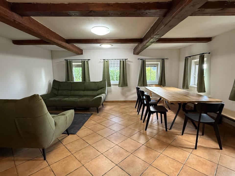 Living room, Seating area, Dining area