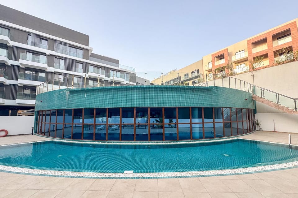 Property building, Pool view, Swimming pool