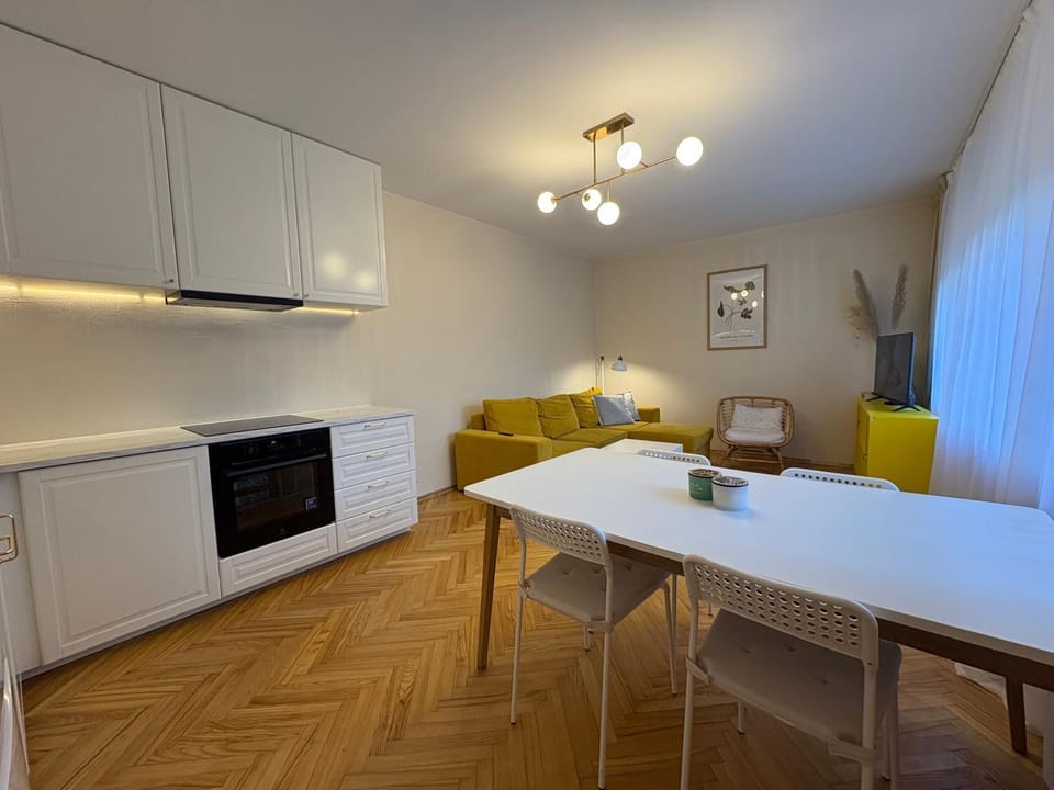 Big Family Apartment, 3 Bedrooms, Terrace, 1st Floor, City Center Apartment in Palanga